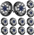 Fohil 12 Pack Solar Ground Lights for Pathway Lawn Yard Deck Garden Decor by Fohil
