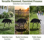 Didiseaon Black Metal Silhouette Garden Stake for Rustic Outdoor Spaces - Image 3