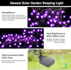 Swaying Solar Firefly Light Outdoor, 4 Pack Purple Firefly Lights - Image 4
