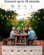 Svater Outdoor String Lights LED 100FT, Waterproof for Outside Patio Light - Image 3