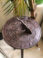 NauticalMart Frog Sundial - Copper Verdigris Aluminum Garden Sundial Home Garden Lawn Yard Decor - Image 4
