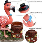 Garden Flamingo Statue Planter Pot - Image 2
