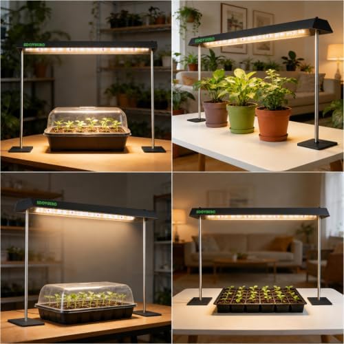 SDOVUERC 60W High-Power Full Spectrum Grow Lights Stand for Indoor Plants. - Image 7