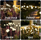 10 Packs Solar Garden Firefly Lights Outdoor - Image 6