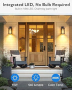 VIANIS Oil Rubbed Bronze Outdoor House Lights Fixtures Wall Mount, Aluminum - Image 3