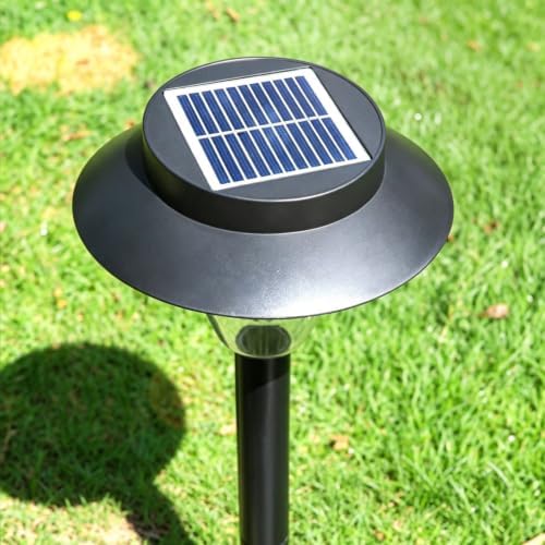 39LED Bright White Solar Pathway Lights Ground Stake Light IP65 Waterproof on/Off Solar Garden Lawn Light with Larger Solar Panel for Outdoor Yard Walkway 2Pack - Image 6