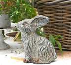 All Chic Bunny Decor Garden Statue Cement Rabbit Statue for Home Garden Indoor Outdoor Statues for Yard,Front Yard Decor,Easter Rabbit Figurines（Blue） - Image 5