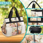 Music Violins Garden Tool Bag Organizer Heavy Duty Flower Gardening Tote Bag with 10 Pockets for Women Men Gardening Gifts - Image 5