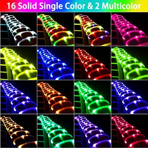 Solar Rope Lights Outdoor Waterproof 66Ft LED String Light with Remote - Image 3