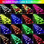 99FT Solar Rope Lights Outdoor Waterproof LED String Lights Color Changing - Image 2