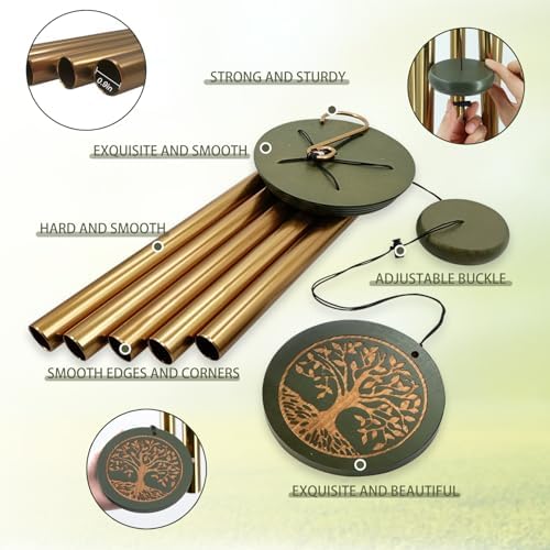 Astarin's Tree of Life Wind Chimes Sympathy Gift Outdoor Remembrance Garden - Image 4