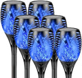 Solar Torch Lights with Flickering Flame Larger Size Halloween Decorations by SANJICHA