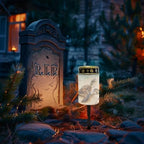 Poceacles Solar Candle Cemetery Solar Lights for Grave LED Garden Flameless Powered Pathway Lights Outdoor Waterproof with Dusk to Dawn Sensor, Sea Turtle Beach Print, 2 Pack - Image 2
