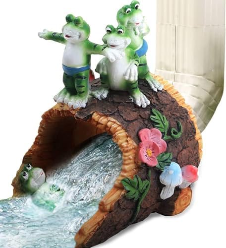 APX Frog Gutter Downspout Extensions, Decorative Splash Block Statue. - Image 7