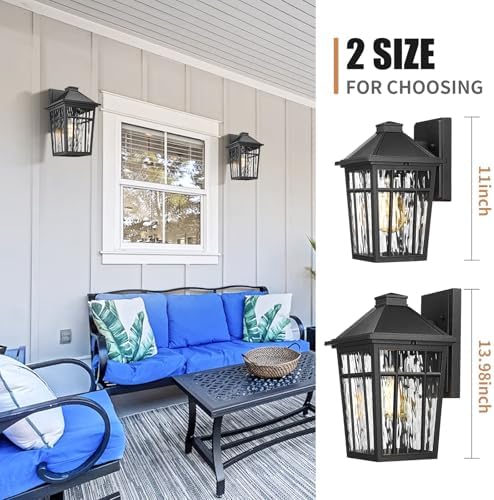 Darkaway 2pcs Outdoor Wall Lights, 14inch Large Exterior Lighting Fixtures - Image 6