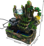 Water Fountains Indoor Rockery Fountain, Small Rockery Water Fountain Indoor with LED Lamp Atomization Effect, Suitable for Living Room, Bedroom, Office Decoration - Image 4