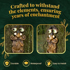 Tree Faces Decor Outdoor – Tree Hugger Yard Art Garden Decoration – Unique Bird Feeders for Outdoors and Indoors – Old Man Tree Art Brown - Image 3