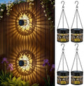 4 Pack Solar Fence Lights Outdoor, Metal Solar Powered Wall Deck Step Light by Forlivese