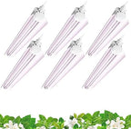 Barrina 2FT T8 LED Grow Light, Full Spectrum Plant Growing Lights, 6 Packs by Barrina