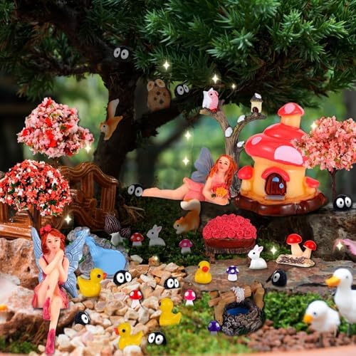 109 Pcs Fairy Garden Accessories Miniature Fairy Figurines Kit - Image 6