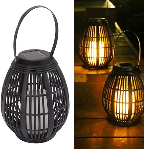 Solar Lantern Outdoor , Decorative Rattan Solar Lantern Outdoor Light, for Garden Patio Yard Tabletop Decoration, Outside Hanging Rattan Light - Image 3