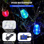 CAWWS Outdoor String Lights 100FT, Color Changing Patio Lights, Waterproof - Image 2