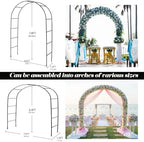 Thickened Tube Garden Arch Arbor Metal Trellis for Climbing Plants Outdoor - Image 2