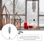 Bronze Tube Wind Bell with Tubes and Iron, Silver Fashion Decor - Image 7