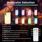 2-Pack Solar Table Lamp Outdoor Water-Resistant LED Portable Solar Lantern Warm RGB Rechargeable Cordless Lights for Patio Deck Camping - Image 3