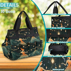 Ballet Dancing Garden Tool Bag Organizer Heavy Duty Ballet Dance Theme Gardening Tote Bag with 10 Pockets for Women Men Gardening Gifts - Image 5