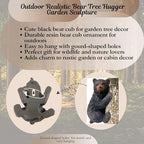 BestGiftEver Resin Black Bear Sculpture - Cub Tree-Mounted Ornament - Image 2