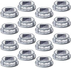 SIEDiNLAR Solar Deck Lights Outdoor 2-Mode 16 LED 16 Pack White/Warm Light by Siedinlar