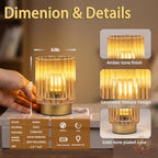 Battery Operated Lamp Timer, Cordless Table Lamp for Shelf Decor, Stripe - Image 6