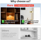 Mr.White Solar Waterproof Outdoor Rechargeable Cordless Table Lamps, Set of 2 Touch Dimmable Operated Battery Table Lights for Patio, Restaurant, Kitchen (Gold) - Image 4