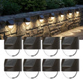 Solar Step Lights Outdoor, Solar Powered Stair Lights Outdoor Waterproof for Front Step, Yard, Patio, Porch, Fence and Deck Decor (8) by AZIRIER