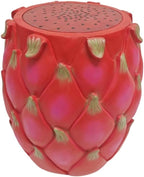 13.4" Dragonfruit Stool Resin Side Table Plant Stand Patio Decor - Image 3