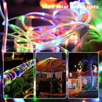 Afirst 66FT Solar Rope Lights Outdoor Waterproof, Remote & Timer & Multi Lighting Modes Fairy Lights 200 LEDs Tube Lights for Christmas Garden Patio - Image 6