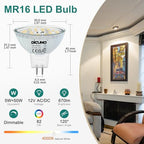 DiCUNO MR16 LED Bulb Dimmable, 50W Eq., Natural White 4000K, 670LM, 10-Pack - Image 2