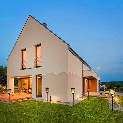 TRENDY Moon Solar Lights Outdoor,Waterproof Flickering Flames Torches Light 96 LED Spotlights Landscape Decor Lighting Dusk to Dawn Auto On/Off Security Torch Light for Garden Patio Driveway (2 Pack) - Image 6