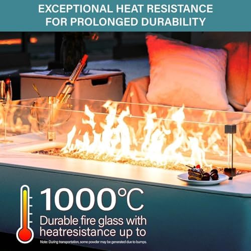 NUPICK 20 Pound Fire Glass, 1/2 Inch Reflective Fire Pit Glass - Image 4