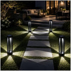 Outdoor Solar Pathway Lights, Modern Landscape Floor Lamps, 4-Pack - Image 4