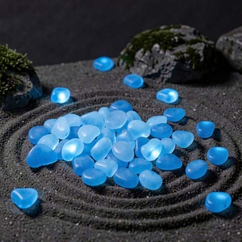 ABOOFAN Glow in Dark Resin Pebbles 400pcs for Aquarium and Garden Decor - Image 7