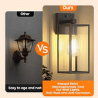 13" Dusk to Dawn Exterior Lighting Fixture, Outdoor Porch Light Wall Sconce - Image 4