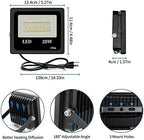 DEEPLITE LED Flood Light 150W Equivalent Outdoor Lights Color Changing Led Stage Landscape Lights, RGB Smart IP66 Wterproof Outdoor Floodlight Multicolor Wall Lights for Garden Yard - 2 Pack - Image 4