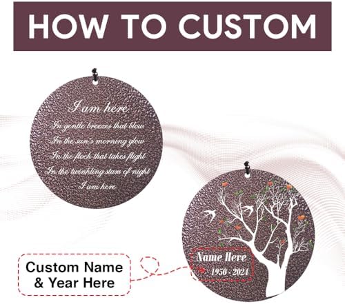 Personalized Wind Chimes Sympathy Gifts for Loss of Loved One - Image 2