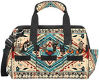 Boho Aztec Pattern Tool Bags for Men Women Multi-Pockets Wide Mouth Tool Organizer Storage Tote Bag Waterproof Stroage Bags with Adjustabe Shoulder Straper for Car Electrician Garden - Image 7