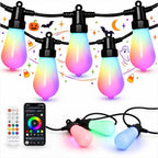 Halloween Outdoor String Lights - Patio Lights Outdoor Waterproof by suoofoi