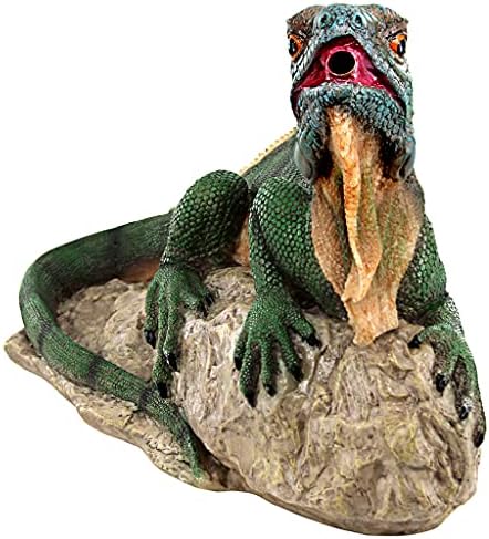Design Toscano Ike, the Iguana Spitter Piped Statue - Image 3