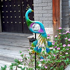 Solar Garden Decorative Lights, Garden Decor Solar Lights Peacock Lawn Light, for Yard Outdoor Decorations Ground Inserted Waterproof Yard Lamp LED (Blue) - Image 5