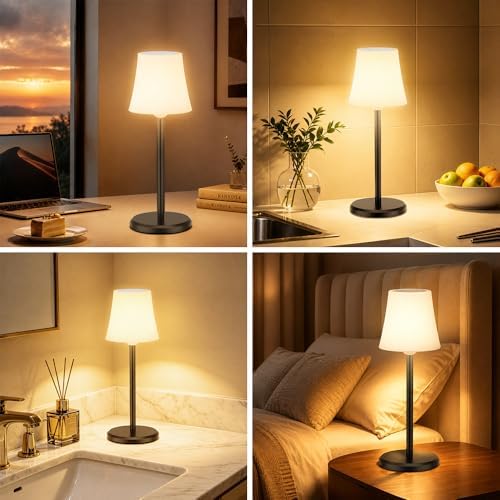 2 Pcs Watrerproof Shower Lamp led Rechargeable Cordless Touch Lamps - Image 6